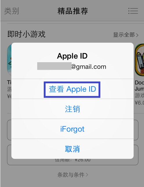 查看 Apple ID