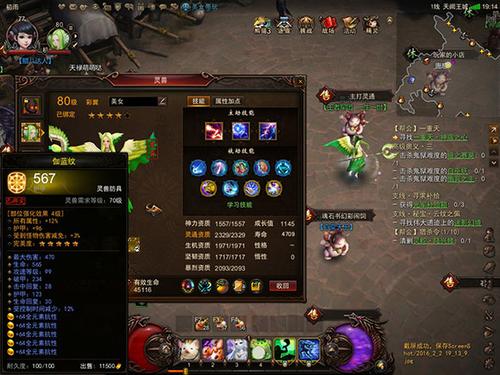 【灵兽】55级灵兽彩翼、岩灵也疯狂