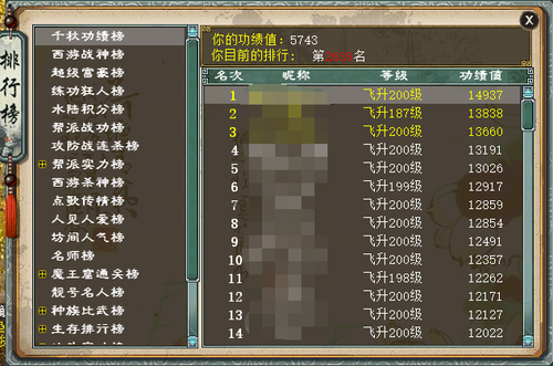 排行榜